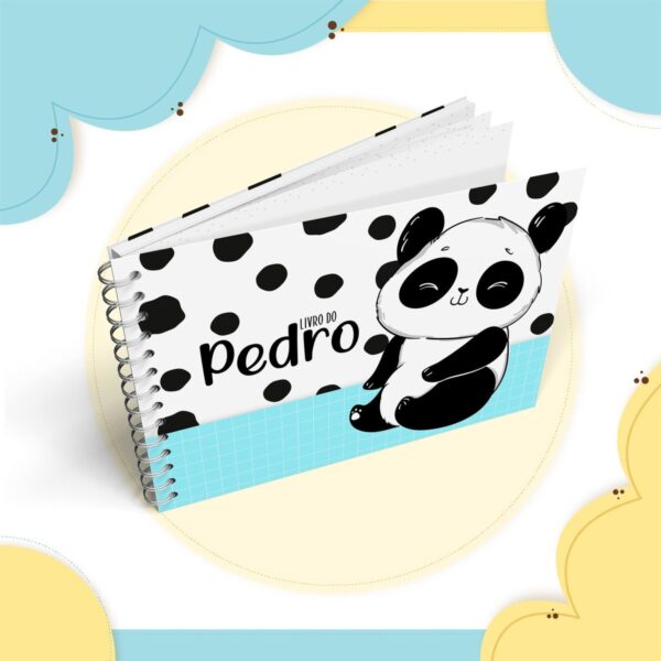 Livro Mêsversário Panda Menino