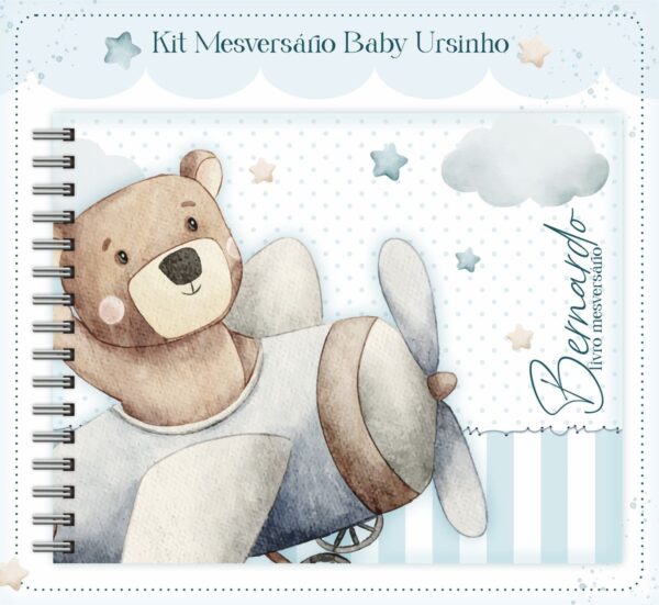 Livro Mesversário Ursinho Menino