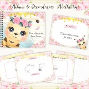 Livro Recordações Bebê Abelhinha