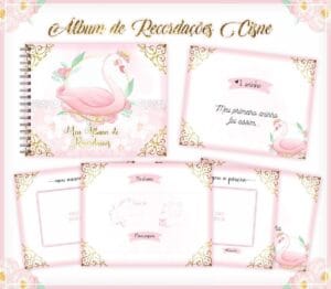 Livro Recordações Bebê Cisne