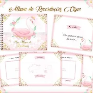 Livro Recordações Bebê Cisne