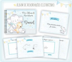 Livro Recordações Bebê Elefantinho