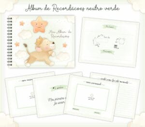 Livro Recordações Bebê leão