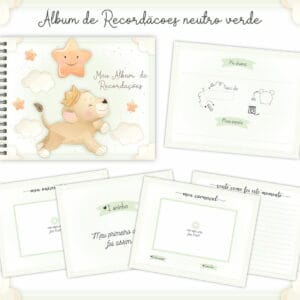 Livro Recordações Bebê leão