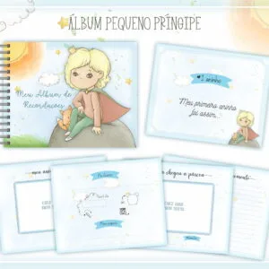 Livro Recordações Bebê Pequeno Príncipe 7 Livro Recordações Bebê Pequeno Príncipe