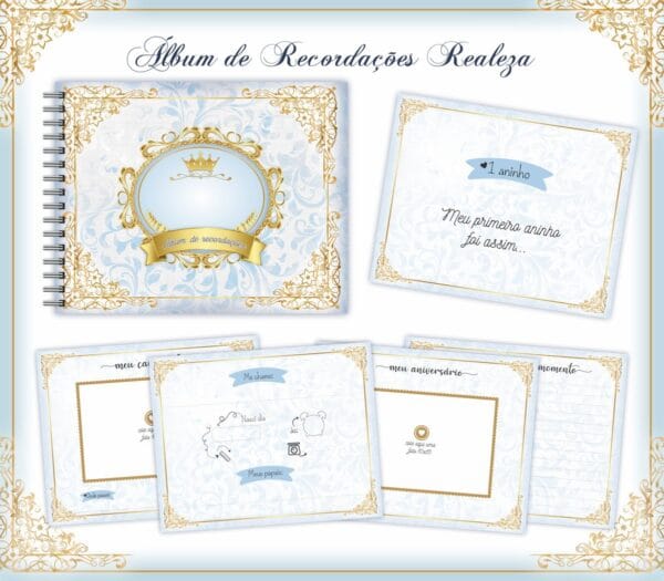 Livro Recordações Bebê Realeza