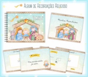 Livro Recordações Bebê Religioso