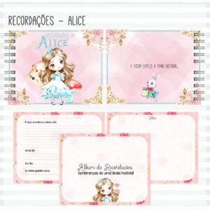 Livro Recordações do Bebê Alice