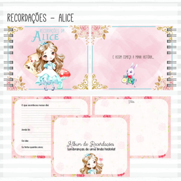 Livro Recordações do Bebê Alice
