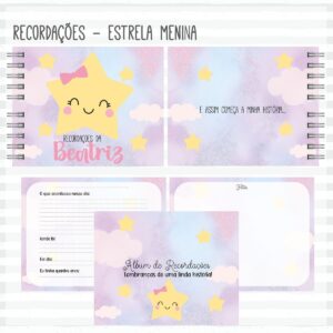 Livro Recordações do Bebê Estrela
