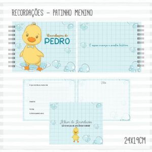 Livro Recordações do Bebê Patinho