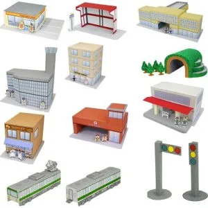 Maquetes De Papel 3d / Mais De 50 Ítens Para Uma Mini Cidade 7 Maquetes De Papel 3d / Mais De 50 Ítens Para Uma Mini Cidade