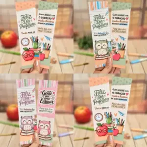 Marca Páginas Dia dos Professores Kit Digital Personalizado