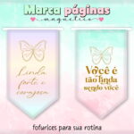 Marca Páginas Frases Magnéticos - Arquivo Digital 11 Marca Páginas Frases Magnéticos - Arquivo Digital