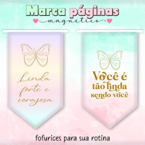 Marca Páginas Frases Magnéticos - Arquivo Digital