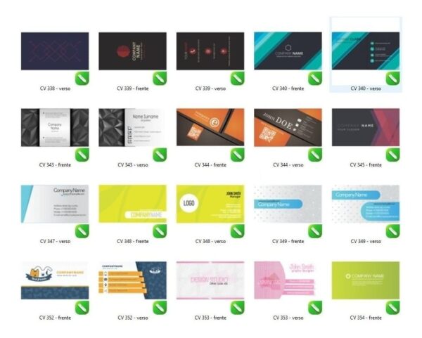 Mega Pacote Cartões De Visita Vetores Corel Draw Editavel