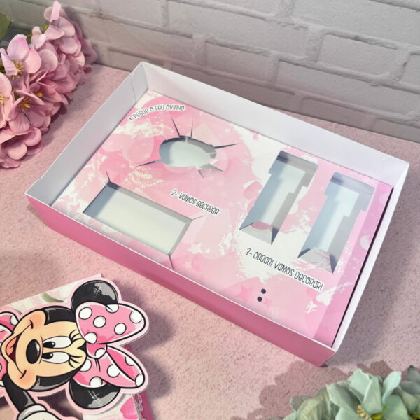 Mini Confeiteiro Páscoa Minnie Rosa