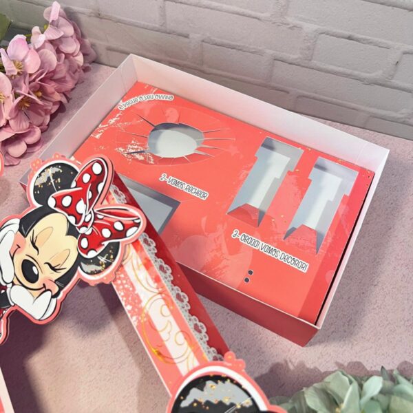Mini Confeiteiro Páscoa Minnie Vermelha