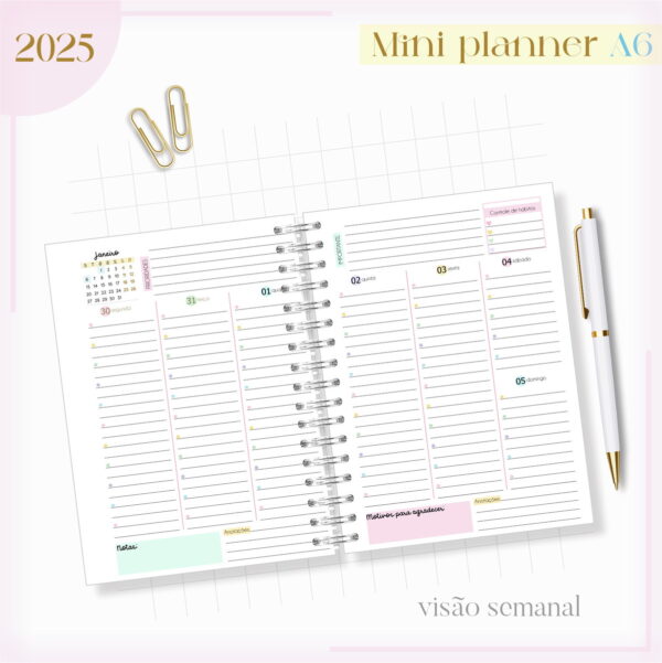 Mini Planner A6 2025