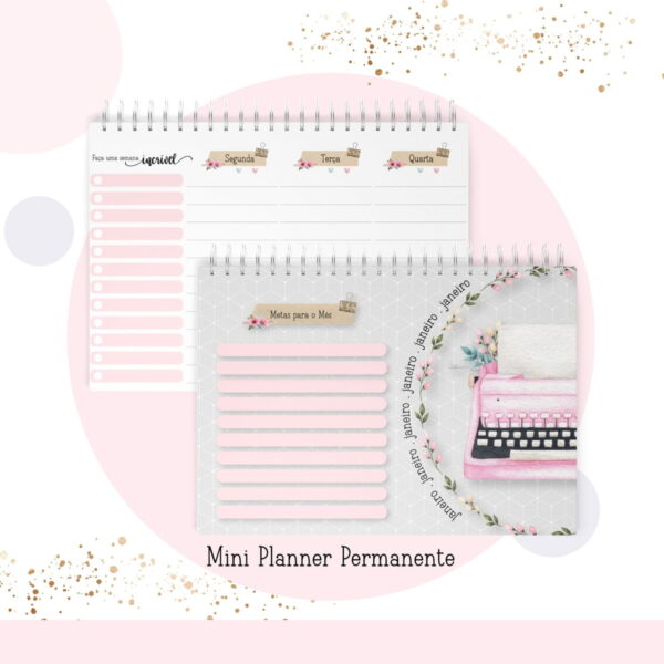 Mini Planner A6 Permanente Professora