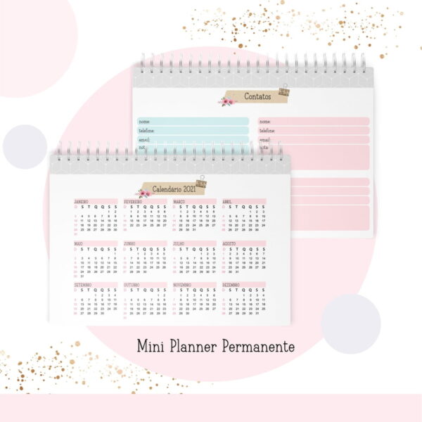 Mini Planner A6 Permanente Professora