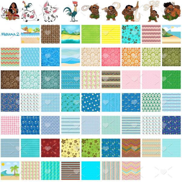 Moana 2 Imagens Png Kit Digital Alfabeto Papeis