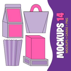 Mockups Caixas Papelaria Festas 10 - Arquivo Digital 12 Mockups Caixas Papelaria Festas 10 - Arquivo Digital