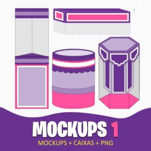 Mockups Caixas Papelaria Festas