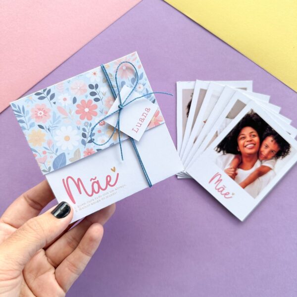 Molde Caixa Fotos Polaroid Dia das Mães 4 Cores P Imprimir - Imagem 5