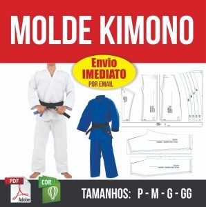 Molde Kimono P Ao Gg Modelagem Em Pdf E Corel Em Tam Real