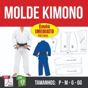 Molde Kimono P Ao Gg Modelagem Em Pdf E Corel Em Tam Real