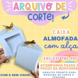 Molde Limpo Caixa Almofada com Alça