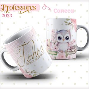 Pack 04 Artes Canecas Dia dos Professores