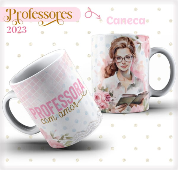 Pack 04 Artes Canecas Dia dos Professores