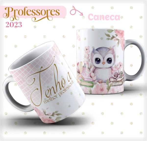 Pack 04 Artes Canecas Dia dos Professores