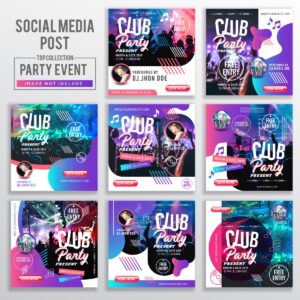 Pack +1000 Templates Posts Redes Sociais em Corel Draw Vetor