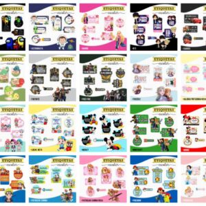 Pack 22 Etiquetas Escolares