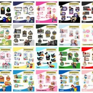 Pack 22 Etiquetas Escolares
