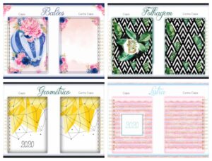 Pack 7 capas e contracapas