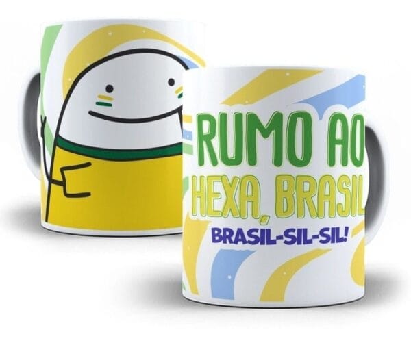 Pack 9 Artes Caneca Flork Torcedor Brasil Copa Qatar 2022