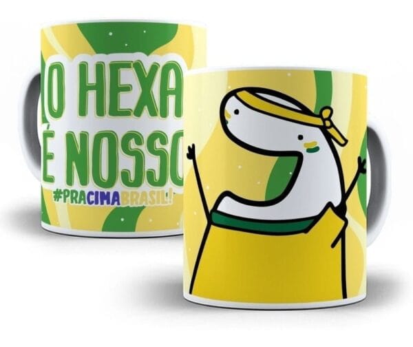 Pack 9 Artes Caneca Flork Torcedor Brasil Copa Qatar 2022