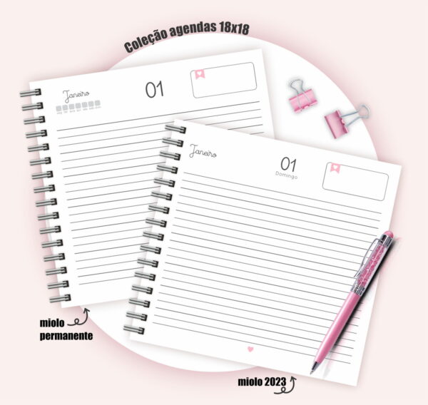 Pack Agendas 18x18 Frases