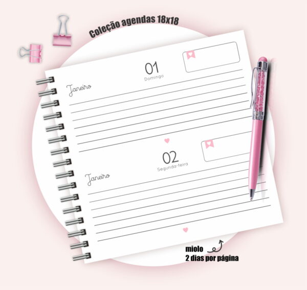 Pack Agendas 18x18 Frases