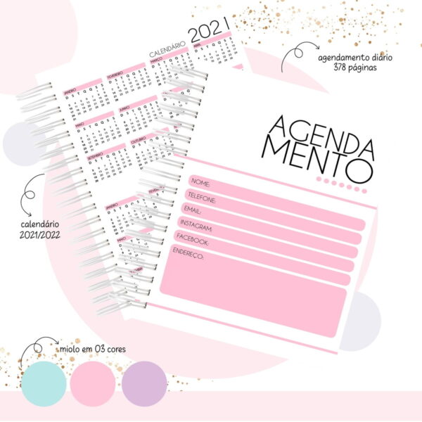 Pack Agendas Agendamentos Femininos