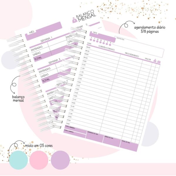 Pack Agendas Agendamentos Femininos