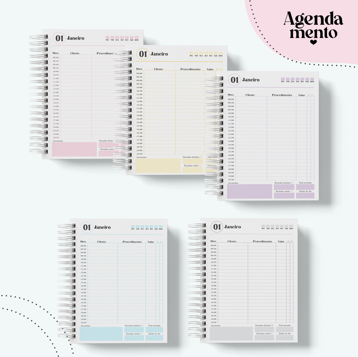 Pack Agendas Agendamentos Permanentes - Arquivo Digital 2 Pack Agendas Agendamentos Permanentes - Arquivo Digital