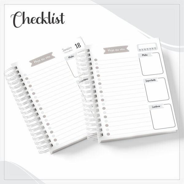 Pack Agendas Checklist Masculina