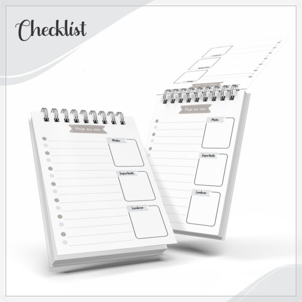 Pack Agendas Checklist Masculina