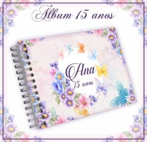 Pack Álbum e Livro Mensagens 15 anos