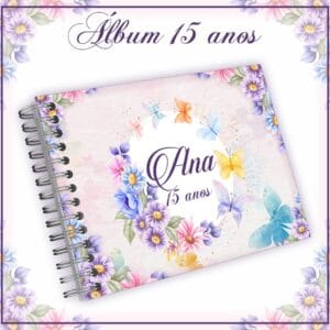 Pack Álbum e Livro Mensagens 15 anos